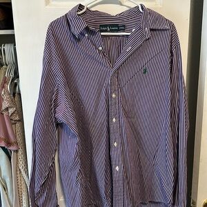 Ralph Lauren - XXL Purple striped button down